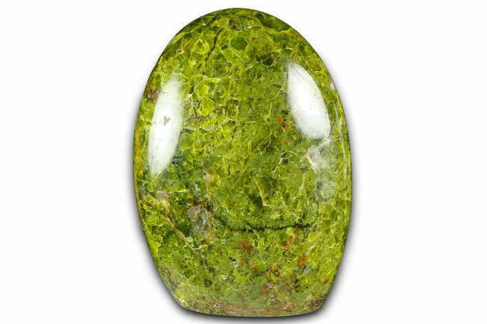 Polished Free-Standing Green Pistachio Opal - Madagascar #361543